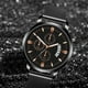 thumbnail image 3 of Reloj casual masculino de moda para hombre Reloj de pulsera de cuarzo con esfera redonda colorida (oro rosa negro), 3 of 3