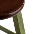 thumbnail image 4 of Taburete de bar Winsome Wood Ivy, rústico, verde y nogal, 29 pulgadas, 4 of 6