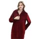 thumbnail image 2 of Women Long Hooded Dressing Gown Nightgown Flannel Bathrobe Zip Robes 26s, 2 of 5