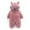 w93# Pink, variant on Wuxian Baby Girls Boys Winter Bodysuit Classic Hoodies Zipper Up Long Sleeve Fuzzy Wool Jumpsuit Solid Color Thick For Toddler Winter Warm Cozy Romper Outfit,12-24 Months