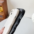 thumbnail image 3 of Solid Color Curly Wave Frame Soft Compatible with iPhone Case (White,iPhone 14), 3 of 6