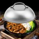 thumbnail image 4 of Cubierta de vapor COOLL resistente al calor, a prueba de polvo, gruesa, antisalpicaduras con asa, accesorios para parrilla de barbacoa al aire libre, tapa de domo de acero inoxidable, suministro para, 4 of 8
