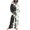Black, variant on SnZhen Two Piece Sets for Women Women's Casual Printed Long Sleeved Round Neck Top With Pants Set