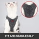 thumbnail image 4 of Arnés y correa ultraligeros para gatos, suave y cómodo cuello de gatito, chaqueta para caminar para gatos, a prueba de fugas, apto para cachorros, conejos Adepaton GX-234, 4 of 6