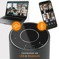 thumbnail image 3 of Toucan Conference Speaker with 4 Built-in Echo-Canceling Microphone - Black, 3 of 8
