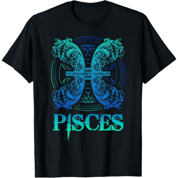 Two Fish Zodiac Sign Symbol Horoscope Pisces T-Shirt