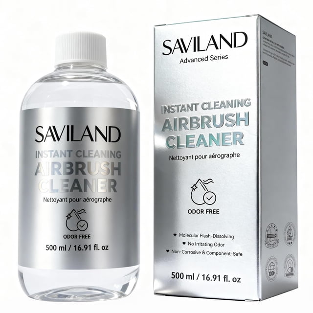 Limpiador de Aerógrafo SAVILAND 500 ml Limpieza Instantánea