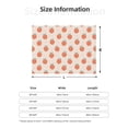 thumbnail image 5 of Yiaed Orange Peach Print Blanket Throw Blanket Soft Cozy Flannel Blanket for Home Bed Sofa Couch Chair-80"x60", 5 of 6