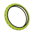 thumbnail image 2 of Gaeub Green Apple Breathable Stretch Elastic Steering Wheel Cover, Cool in Summer and Warm in Winter, Universal 15 inch, 2 of 8