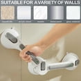 thumbnail image 5 of Asa de ducha con 3 ventosas, barra de apoyo para baño de 48 cm, barra de apoyo para inodoro, asa con ventosa para ancianos y niños., 5 of 5