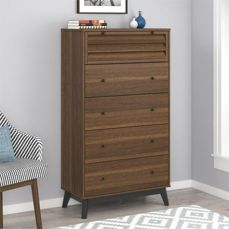 Ameriwood Home Vaughn 5 Drawer Dresser, Multiple