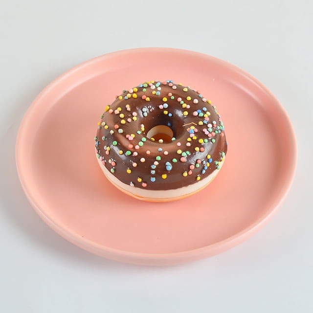 Lunxisen 1 Pcs Simulation Food Cake Dessert Toy Refrigerator Sticker Stress Relief Sensory Play Pretend Kitchen