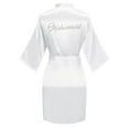 thumbnail image 6 of Gaexia Robes For Women Elegant Satin Kimono Robe for Wedding Party Bridesmaids with Rhinestone Letter Decorations and V-Neck Design, 6 of 6