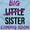 Light Blue, variant on Big Sis Little Sister Coming Soon Youth T Shirt Tee Girls Infant Toddler Brisco Brands 12M