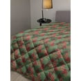 thumbnail image 2 of Christmas Down Alternative Comforter, New Zealand Poinsettia Flower Xmas Trees Surprise Boxes Art Culture, Microfiber Quilt for All Season, 5 Sizes, Olive Green Yellow, by Ambesonne, 2 of 3