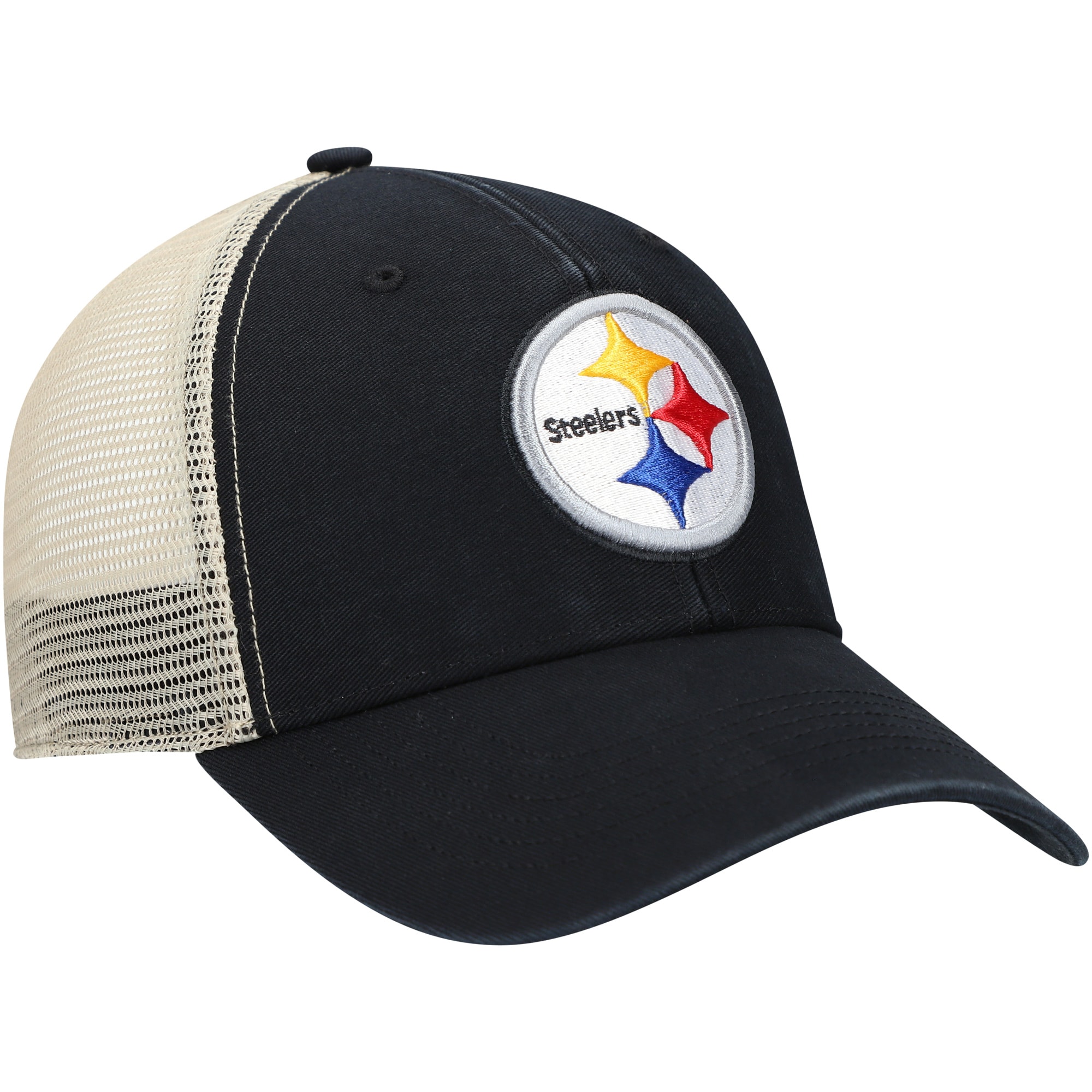 Men's '47 Black Pittsburgh Steelers Flagship MVP Snapback Hat - OSFA - image 3 of 4