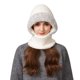 thumbnail image 5 of Gorro de Punto 3 En 1 para Mujer con Bufanda y Mascarilla | Pasamontañas de Invierno con Forro Polar Resistente Al Viento | Cubrebocas de Punto Suave y Cálido para Actividades Al Aire Libre En Climas, 5 of 6