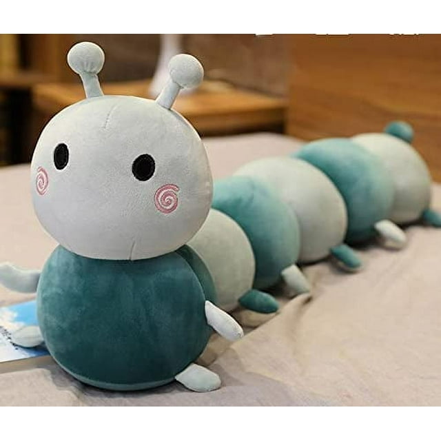 Long Sleeping Pillow Caterpillar Plush Doll Macaron Green 150Cm