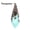 Turquoise (Bronze), variant on Natural Cone Hexagonal Crystal Pendant Chakra Wizard Hat Stone Point Pendulum