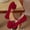 Red, variant on Bowknot Decor Women's Date Night Sweet Dress Shoes Comfortable Plus Size Daily Wear Spring Summer Orange 8.5