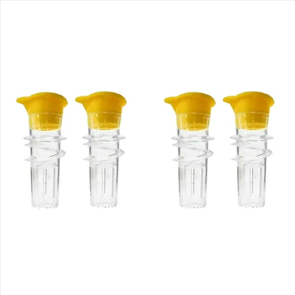 Rollbacks & More 4X Lemon Mini Squeezer, Screw Top Juicer, Squeezer Manual Plastic, Juicer Compact Juice