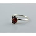 thumbnail image 3 of Navya Craft Garnet Oval 925 Sterling Silver Handmade Women Statement Ring, Garnet Jewelry Size 13.5, 3 of 5