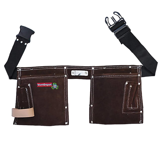 Porta Herramientas Doble Carnaza VentDepot MXCAE-001 1 Pieza Café