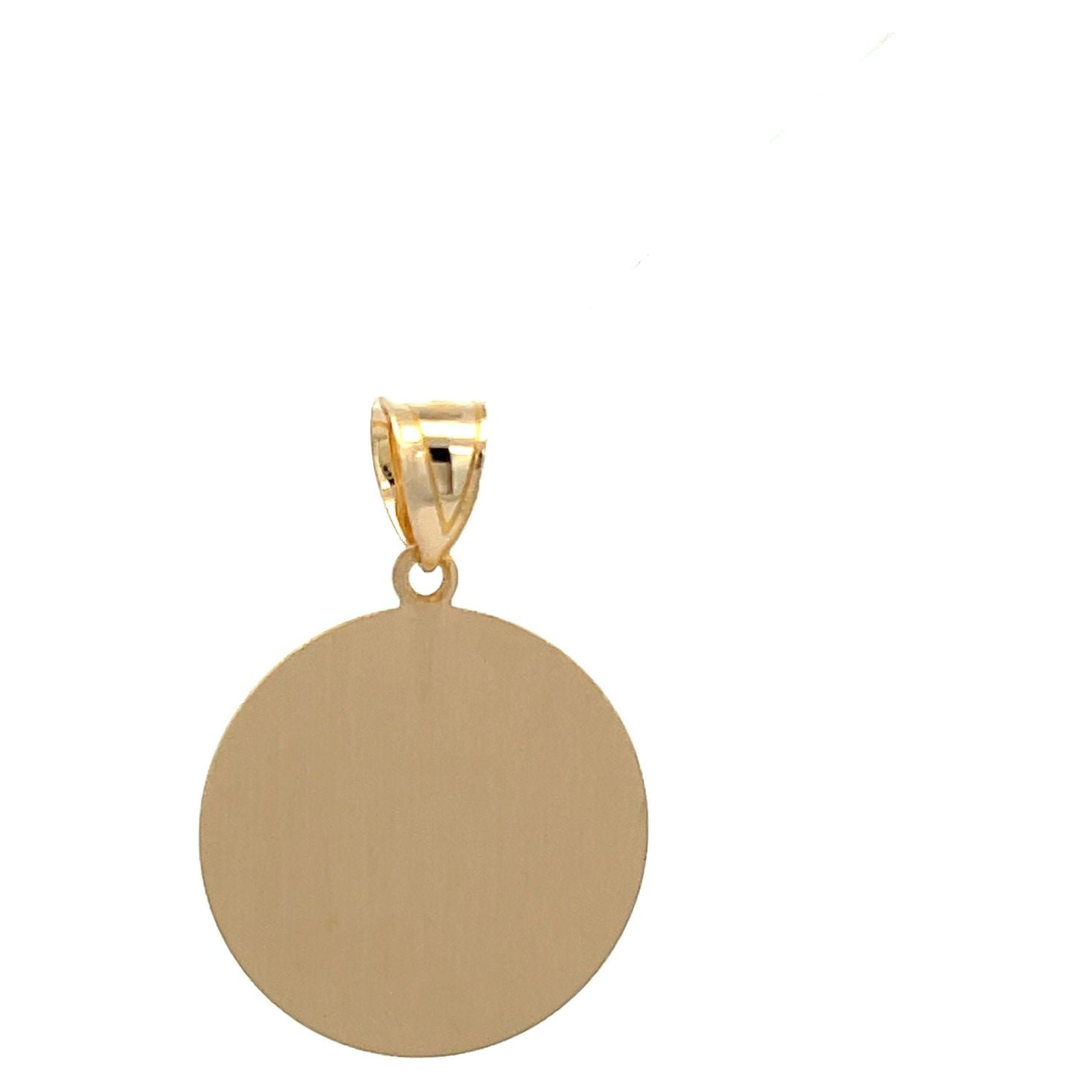 Brilliance Fine Jewelry 14 KT Yellow Gold Guardian Angel Medal