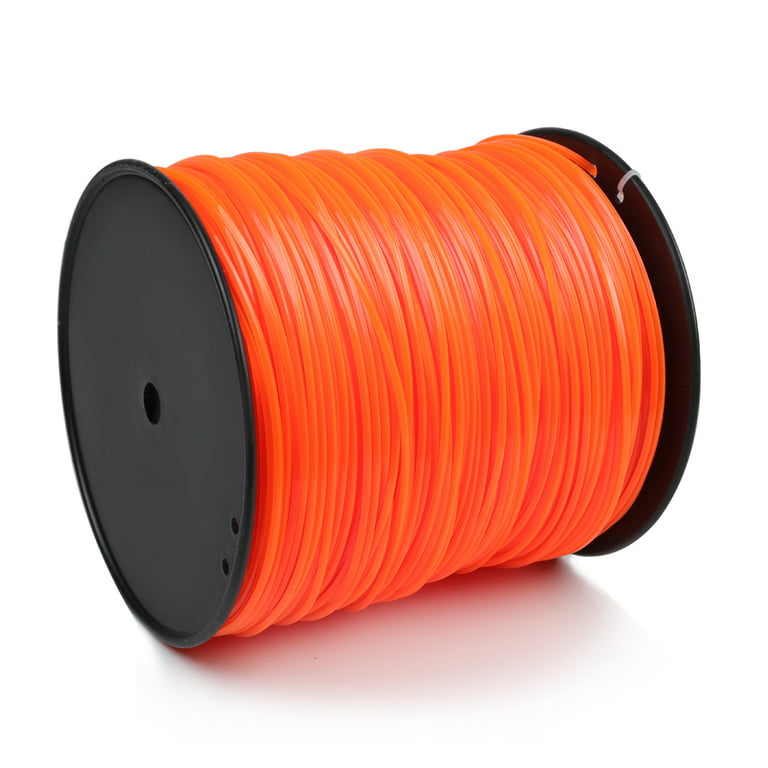 5lb .095 inch Commercial Square Shape String Trimmer Line Fits Echo Stihl Redmax,Nylon String Lawn Trimmer Line Replacement, Size: 1XL, Orange