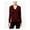 Burgundy, variant on INC Womens Black Metallic Long Sleeve Scoop Neck Faux Wrap Top XS