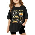 thumbnail image 4 of BOOMNY Toddler Boys Tshirts Short Sleeve T Shirts for Boys Cartoon Excavator Graphic Breathable Loose Fit Cozy Childrens Athletic Tees, 4 of 5