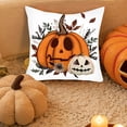 thumbnail image 4 of Fall Thanksgiving Pumpkin Pillow Covers Polyester Sofa Cushion Covers Fall Decor 18x18 by OVFUIZ, 4 of 6