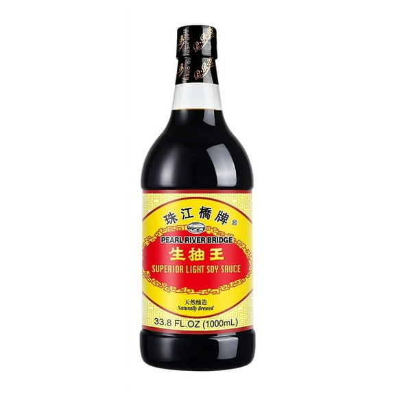 Pearl River Bridge Light Soy Sauce PET Bottle, Superior, 33.8 fl. Oz