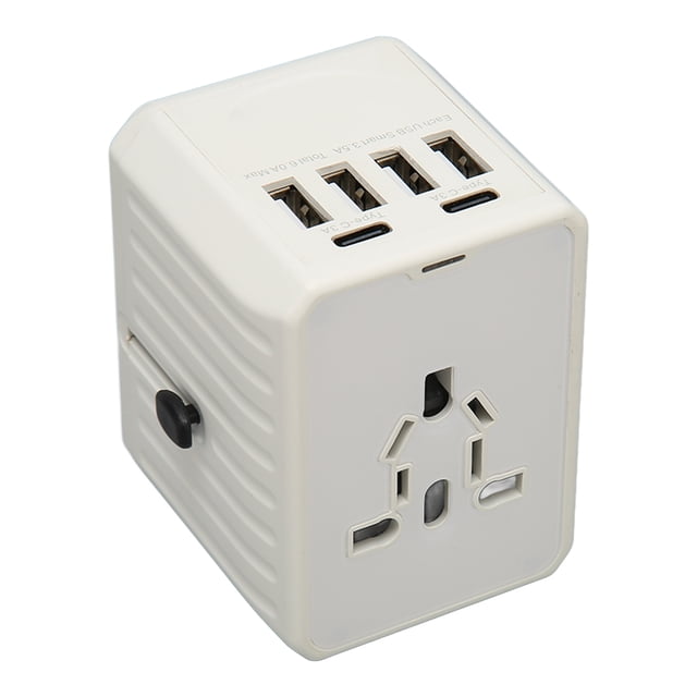 Enchufe de viaje de alimentación internacional, adaptador de viaje universal 8A Convertidor de adaptador Adaptador de enchufe internacional diseñado para el futuro
