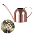 thumbnail image 1 of Recargas sin esfuerzo Diseño elegante, regadera de acero inoxidable de cobre rojo arena (oro rosa), material de alta calidad, regadera de 450 ml para el cuidado específico de plantas en interiores y, 1 of 4