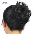 thumbnail image 3 of Extensiones de cabello con cola de caballo para damas, moño, coletero, ondas elásticas, rizos sintéticos, 3 of 3