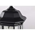 thumbnail image 5 of Nuvo Lighting Hopkins Outdoor Large Post Light Pole Lantern 1 Light Matte Black Finish Clear Glass, 5 of 7