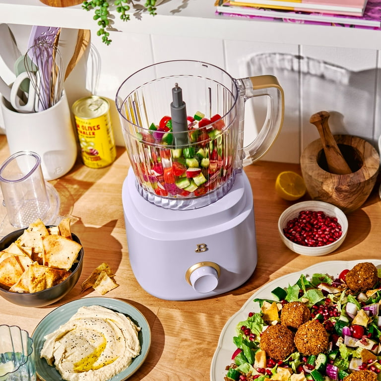 Beautiful 10-Cup Food Processor with Accessories, Lavender by Drew