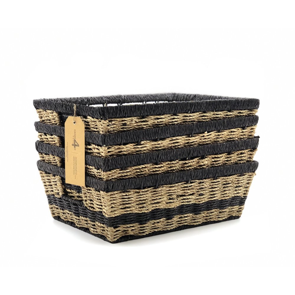 Handcrafted 4 Home Wicker Baskets (Set of 4)