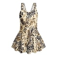 thumbnail image 4 of Tutolipy Botanical Leopard Print Childrens Swimwear, Bathing Suit One Piece Swimsuits Built in Shorts Sleeveless Bathing Suit for Beach Size 5-6 Years, 4 of 8
