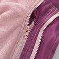 thumbnail image 4 of SERTG Girls Reversible Wear Jacket Hooded Outer Thermal Layer Fall Active Versatile Outerwear for Kids 4-15 Years(Pink,12 Years), 4 of 6