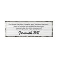 thumbnail image 2 of Jeremiah 29:11 White Bible Verse Canvas Christian Wall Art Ready to Hang Unframed, 2 of 7