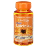 Puritans Pride Lutein 40 Mg with Zeaxanthin,60 Softgels, 60 Count