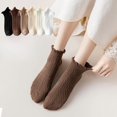 thumbnail image 2 of YooGuoGuo Women's Japanese Ruffle Frilly Ankle Socks 6 Pairs Harajuku Preppy Knit Crew Socks Fairycore Casual Cotton Socks, 2 of 7