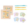 thumbnail image 2 of Regalos de San Valentín para niños, juego de enhebrado de cuerda, aprendizaje preescolar creativo Montessori, juguete con forma de encaje para niños, 2 of 9
