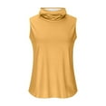 thumbnail image 4 of Penkiiy Women's Lightweight Sleeveless Hooded Sun Shirt UPF 50+ - Summer Essentials, Breathable Athletic Rashguard for Outdoor Activities, 4 of 5