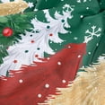 thumbnail image 5 of Christmas Rectangle Tablecloth, Green with Xmas Tree and Snowflake Printing Pattern, Modern Washable Fabric Winter Holiday Table Cover for Dining Room, Party Decor, Xmas Dinner, 60 x 120 Inch, 5 of 6