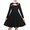 Black Keyhole, variant on Girls Dress Tweed Houndstooth Pearl Button Knit Contrast Long Sleeve Chic Formal Elegant 10 Years