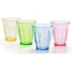 thumbnail image 1 of M Vasos de plástico para niños, vasos de agua, vasos de mesa, vasos de colores perfectos reutilizables (4 colores), 1 of 5