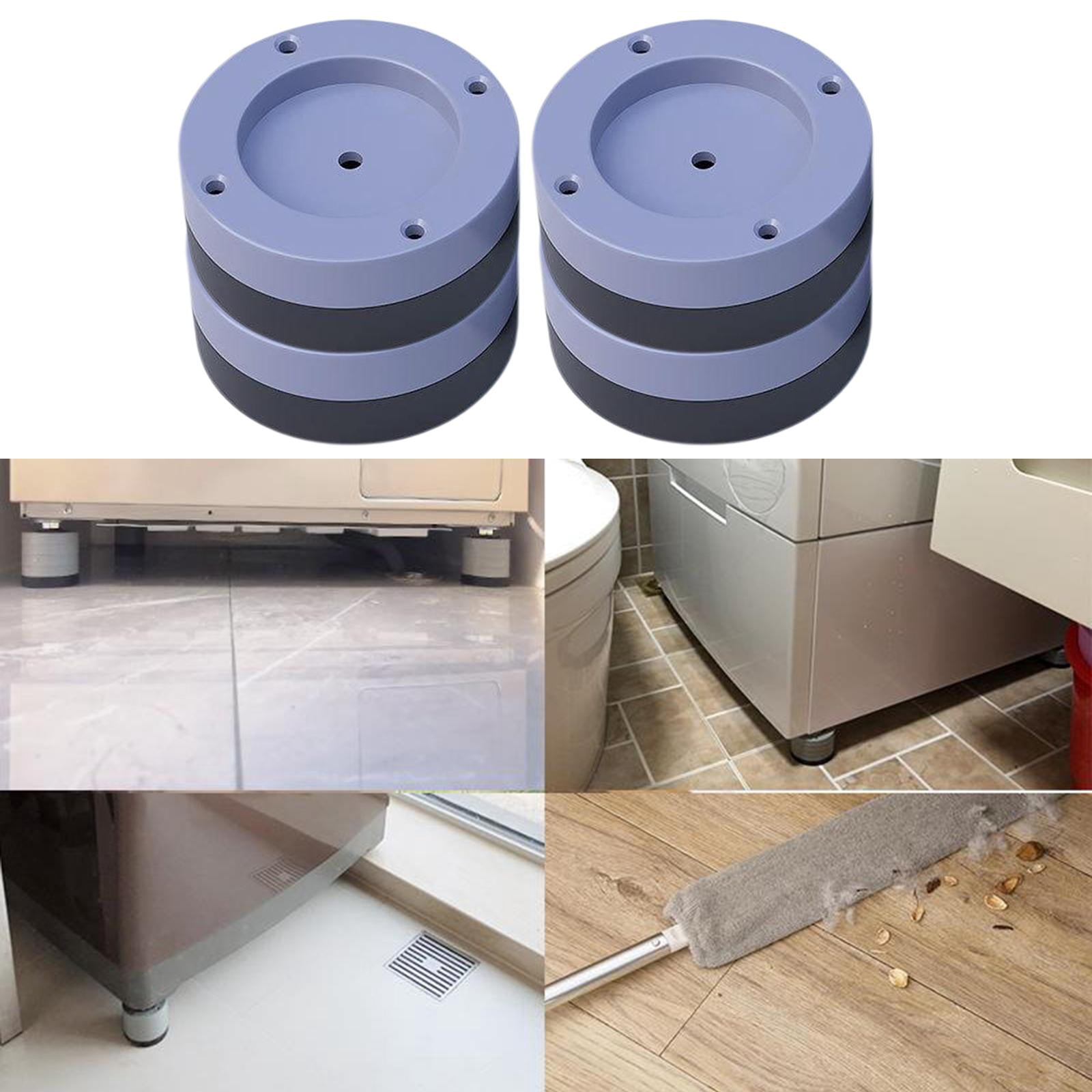 Baoblaze 2x 4 Pcs Washing Machine Shock Anti Feet Pads Anti Slip Washer Dryer Mat for Refrigerators